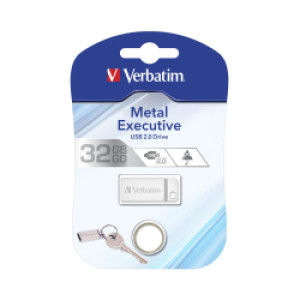 USB Stik 32GB, Verbatim USB2.0 Store'n'Go Metal Executive, srebreni